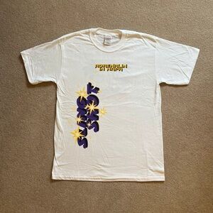 White and Purple Graphic Tee